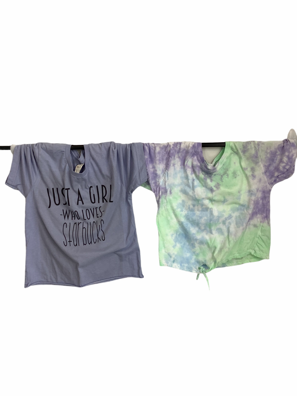 Girl’s Bundle Lot of 2 Tie Dye Graphic T-Shirt S/M